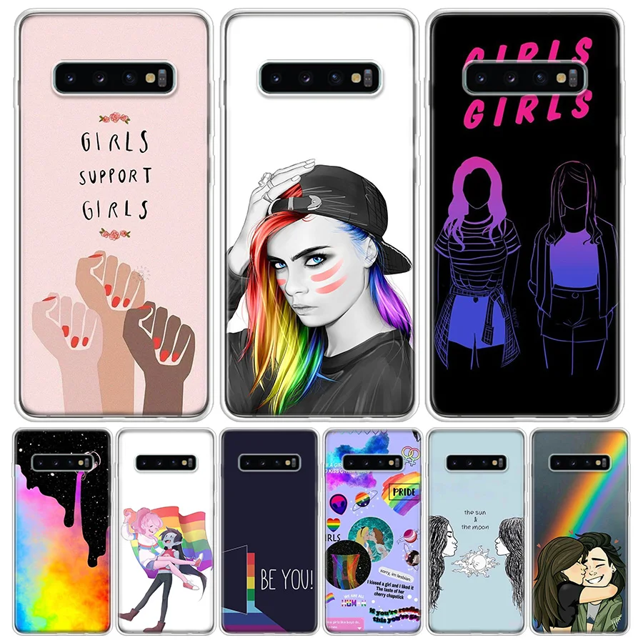 Чехол Радужный для телефона Samsung Galaxy S10 S20 Ultra Note 10 9 8 S9 S8 J4 J6 J8 + Lite Plus Pro S7|Бамперы| |