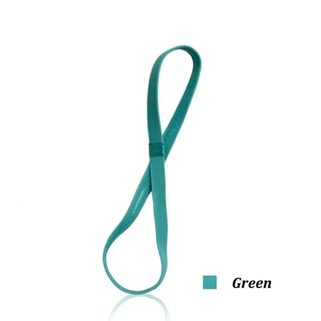 Women Stretch Sports Yoga Hairband Headband for Men Sport Running Fitness Headbands Elastic Anti-slip Sweatband Gym Headbands Green