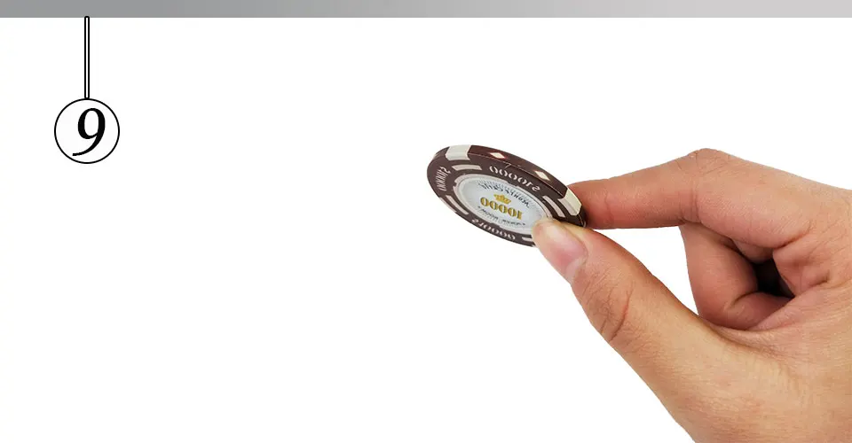 Easytoday 20Pcsset Upscale Poker Chips Set 14g Clay Embedded iron Texas Hold'em Baccarat Professional Poker Chip Games (9)