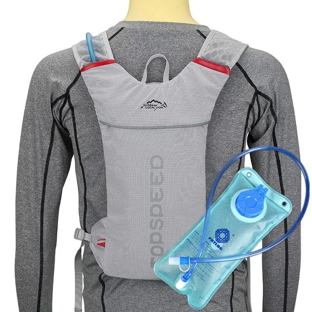 KIT 2 Гидратация Открытый Спортивная Сумка Профессиональный 5л марафонский рюкзак Светоотражающая Сумка для бега Легкие беговые велосипедные сумки с 2L - Цвет: KIT 2