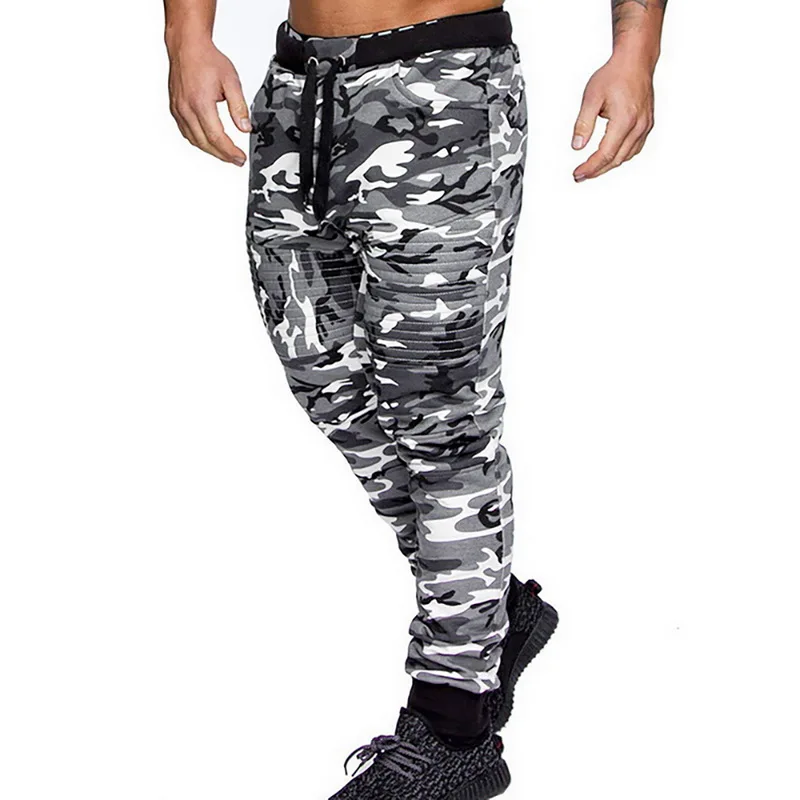 Mens Winter Pants Warm Drawstring Closure Slim Fit Camo Jogger Gym Athletic Sweatpants Casual Camouflage Fitness Trousers men