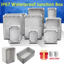 

IP67 PC Transparent Box ABS Plastic Waterproof Project Junction Box Electrical Clear Cover Enclosure Distribution Case Supplies
