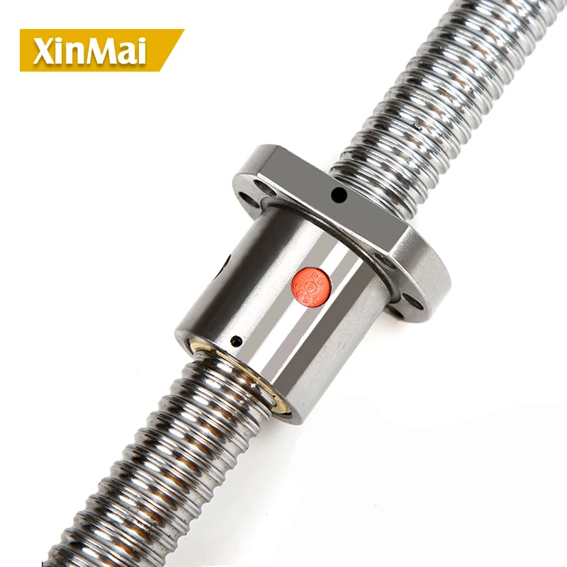 모든 길이 500 - 2550 mm RM 3205 백래시 방지 볼 스크류 SFU3205 SFU3210 DFU3205 DFU3210, 볼 너트 볼 너트 CNC 부품 1 개