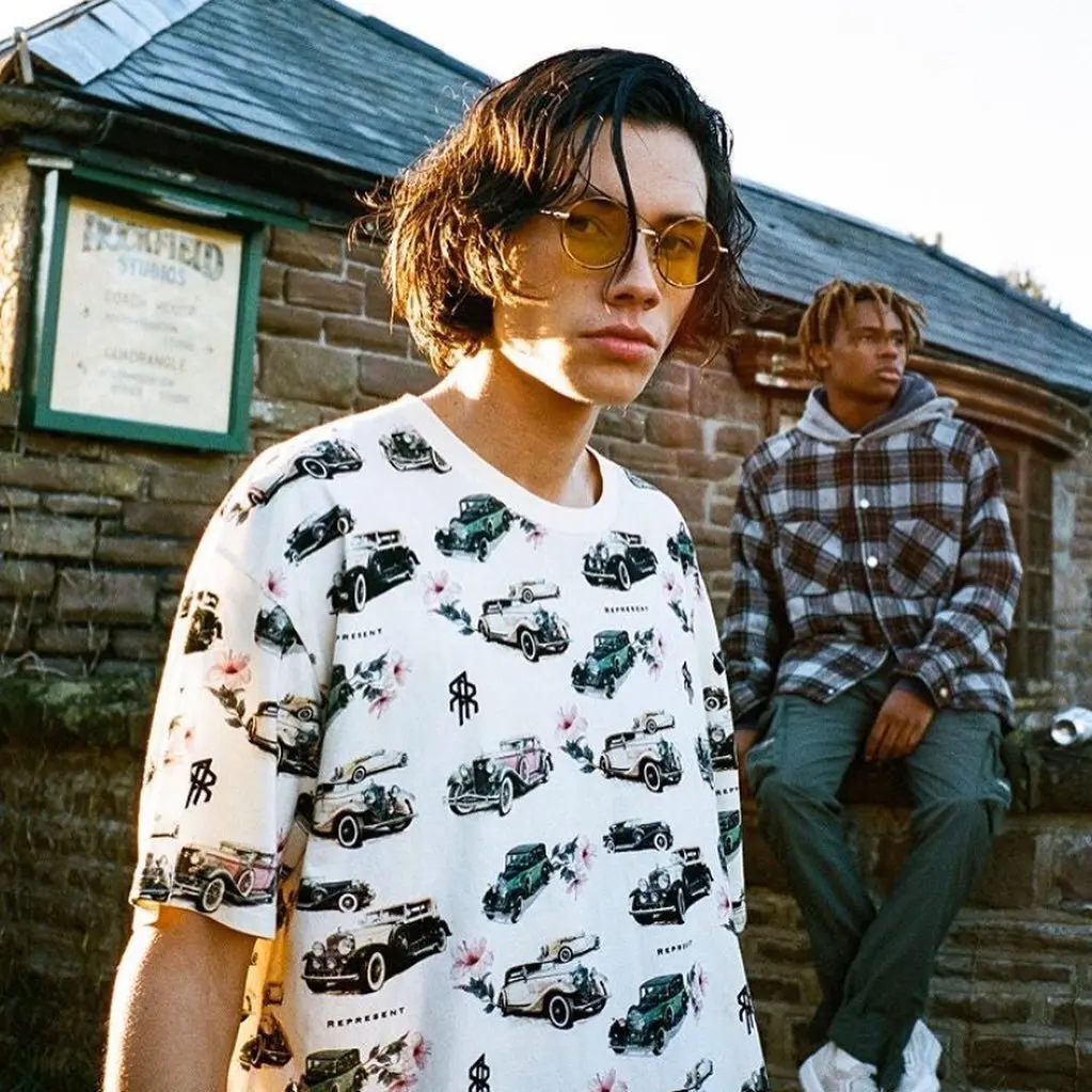 

2020ss Loose Represent T Shirt Men Women Top Tees 1:1 Top Quality Full Printing Classic Cars Short Sleeve Represent T-Shirts