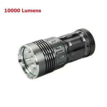 

Powerful Flashlight 10000 Lumen LED Flashlight Hunting XM-L T6 8x LED Flashlight Waterproof Led Torch Outdoors Camping Led Torch