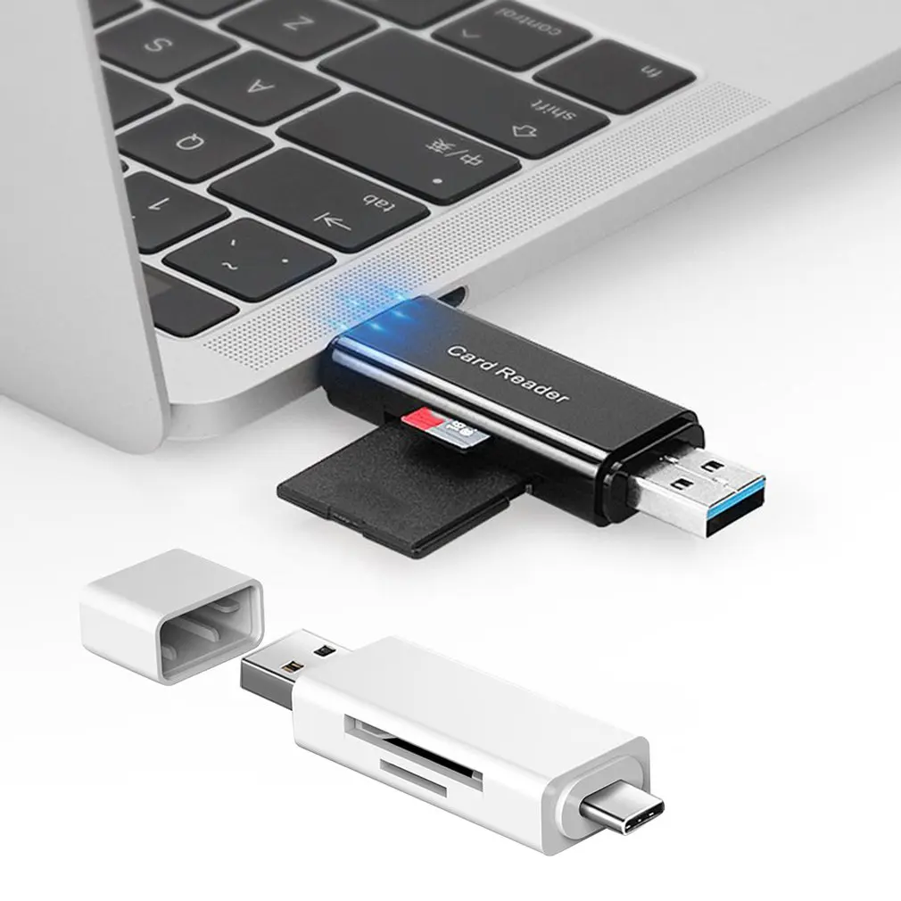 Кард-ридер USB 3,0 OTG Micro usb type C кард-ридер Lector S-D кард-ридер для Micro TF usb type-C кард-ридер