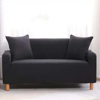 

46 Stretch Spandex Sofa Cover 1/2/3/4 Seat Couch Cover Anti-Slip Sofa Slipcover with Elastic Bottom Furniture Protector