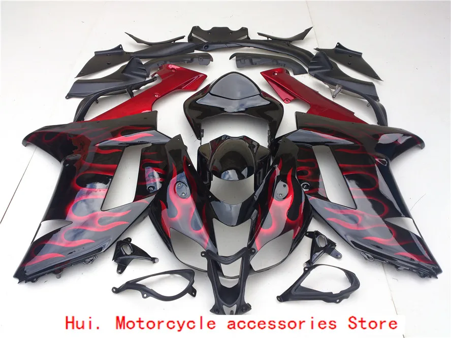 Kawasaki ninja горячий зеленый корпус ZX-636 ZX 6 R 600 cc R ZX636 07 08. ZX6R 07 08 ZX600 ZX 636 ZX 6 r 2007 2008 обтекатель