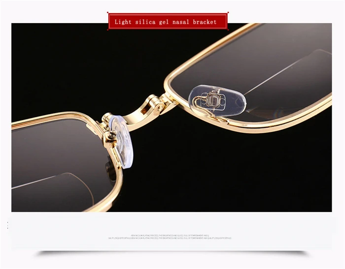 Bifocal прогрессивные многофокусные складные очки для чтения для мужчин и женщин высокого качества сплав Золотая рамка очки для пресбиопии мужчины с коробкой