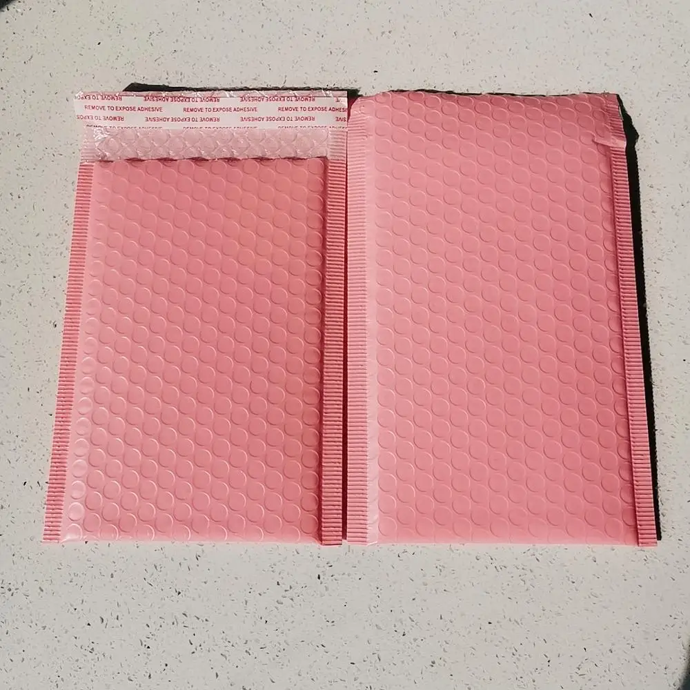 

light pink Poly bubble Mailer envelopes padded Mailing Bag Self SealingPacking Material Gift Decoration 15x25cm 20pcs with ship