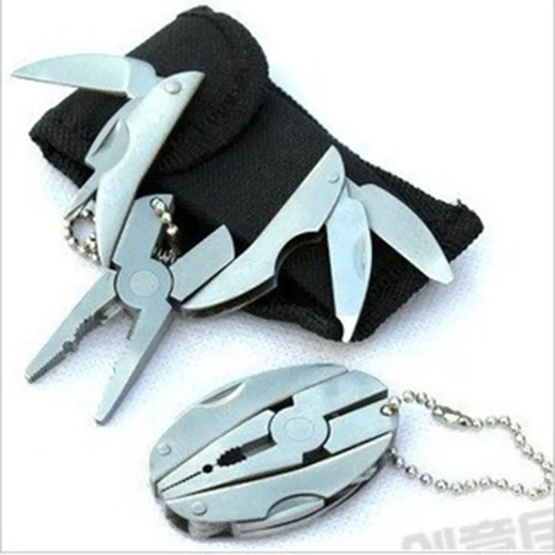 

[Manufacturers Direct Selling] Mini Multifunctional Pliers Universal Portable zhe die qian St. Beetle Small Stainless Steel Plie
