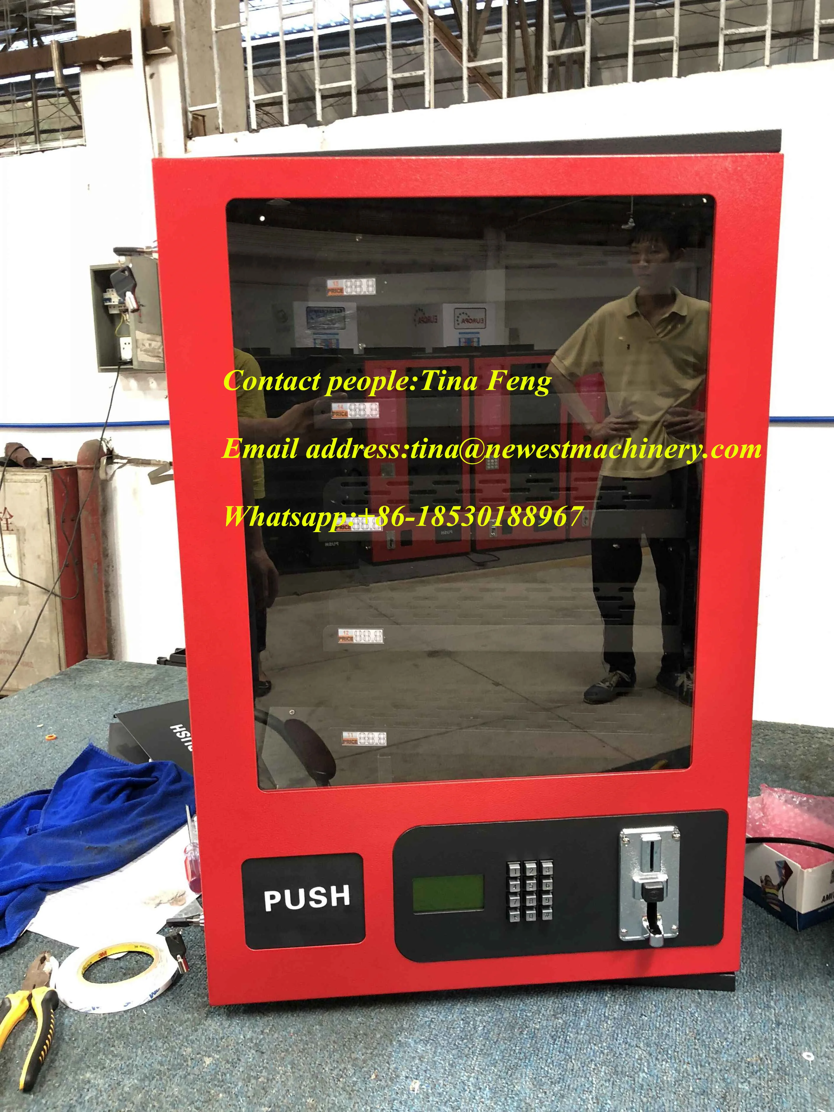 

Coin payment tabletop snack vending machine/mini vending machine/food vending machine