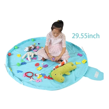 

Storage Bags New Portable Kids Toy Storage Bag And Play Mat Toys Organizer Drawstring Pouch Fashion Practical Kitchen Cocina