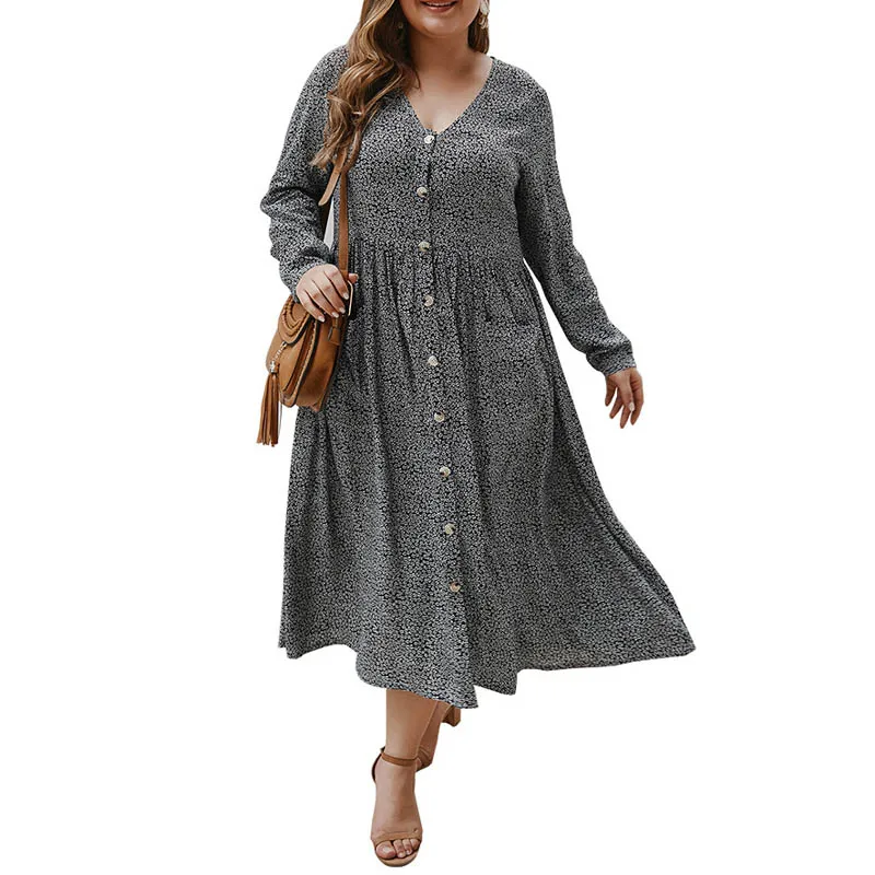 

Spring Autumn dress women plus size bust 135cm 5XL 6XL 7XL 8XL dress women black red blue colors