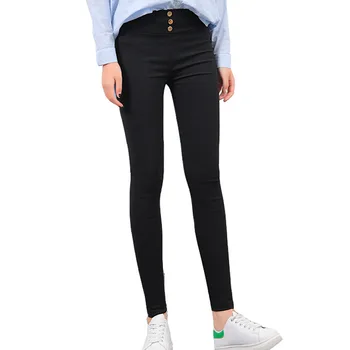 

autumn Women Faux denim Leggings korean slim black Jeans Leggings high Elasticity Leggings Casual sexy skinny Pencil Pants