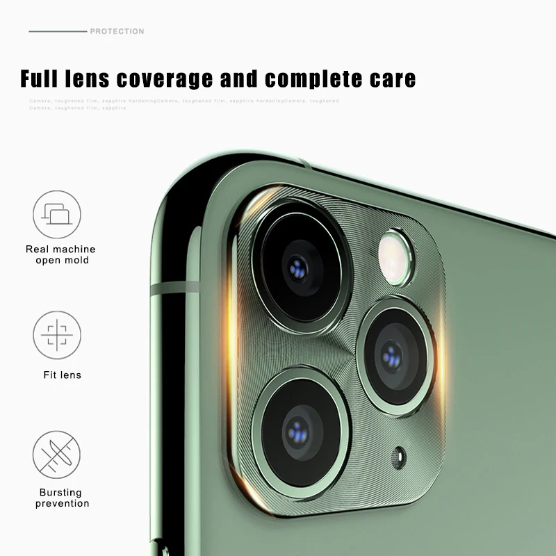 3 шт. защитная рамка для объектива камеры с защитой от царапин iPhone 11 Pro Max