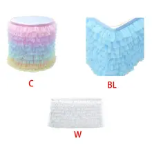 Тюлевая юбка для стола блестящая сетчатая скатерть одежда для свадебной вечеринки декор