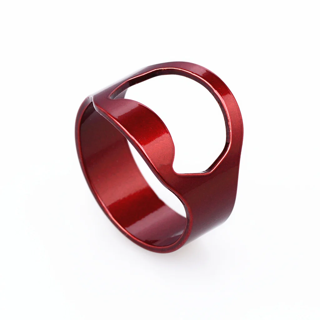 1pcs 22mm Multi-function Ring-Shape Beer Opener Finger Ring Bottle Opener Stainless Steel Ring Bier Open Tool For Bar Home Party
