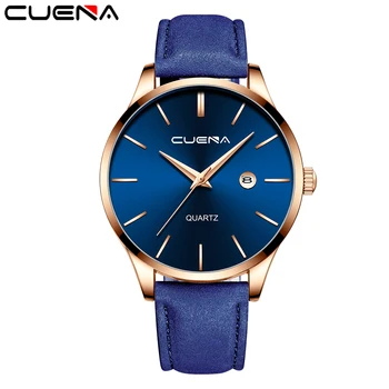 

CUENA Brand Men Watch Automatic Mechanical Watch Tourbillon Sport Clock Casual Leather Business Wrist Watch Gold Relojes Hombre