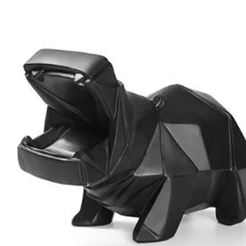 

Cute Resin Hippo Piggy Bank Childrens Animal Coin Box Toy Storage Box Nordic Home Decoration Ornaments Children's Gifts