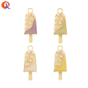 

Cordial Design 50Pcs 8*20MM Jewelry Accessories/Ice Cream Shape/Imitation Pearl Pendant/Paint Effect/Hand Made/Earring Findings