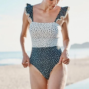 

Cartoon Printed Swimwear Women Bathing Suit Beach Backless Monokini Swimsuit Female Ashgaily 2020 New One Piece Swimsuit Sexy