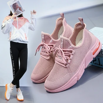

Women Sneakers New 2019 Spring Fashion Platform shoes Ladies Trainers Chaussure Femme Women Casual Shoes breathable air mesh