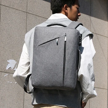 

Fashion Backpack 2020 Men Backpack Waterproof Nylon Laptop Backbag Mochilas Male Rucksack Password Lock Multifunction Knapsack