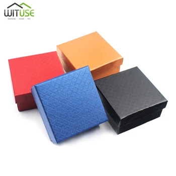 

8x5x2.5/7.5x7.5x3.5cm Jewelry Packaging Boxes Multiple Sizes Aircraft Gift Present Box Black Handmade Soap Packaging Boxes