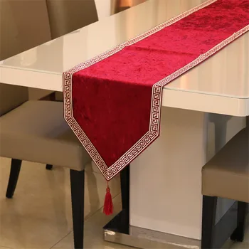 

Chinese tablecloth table runner cover cloth tablecloth rectangular table runner fashion household table mat European simple colo