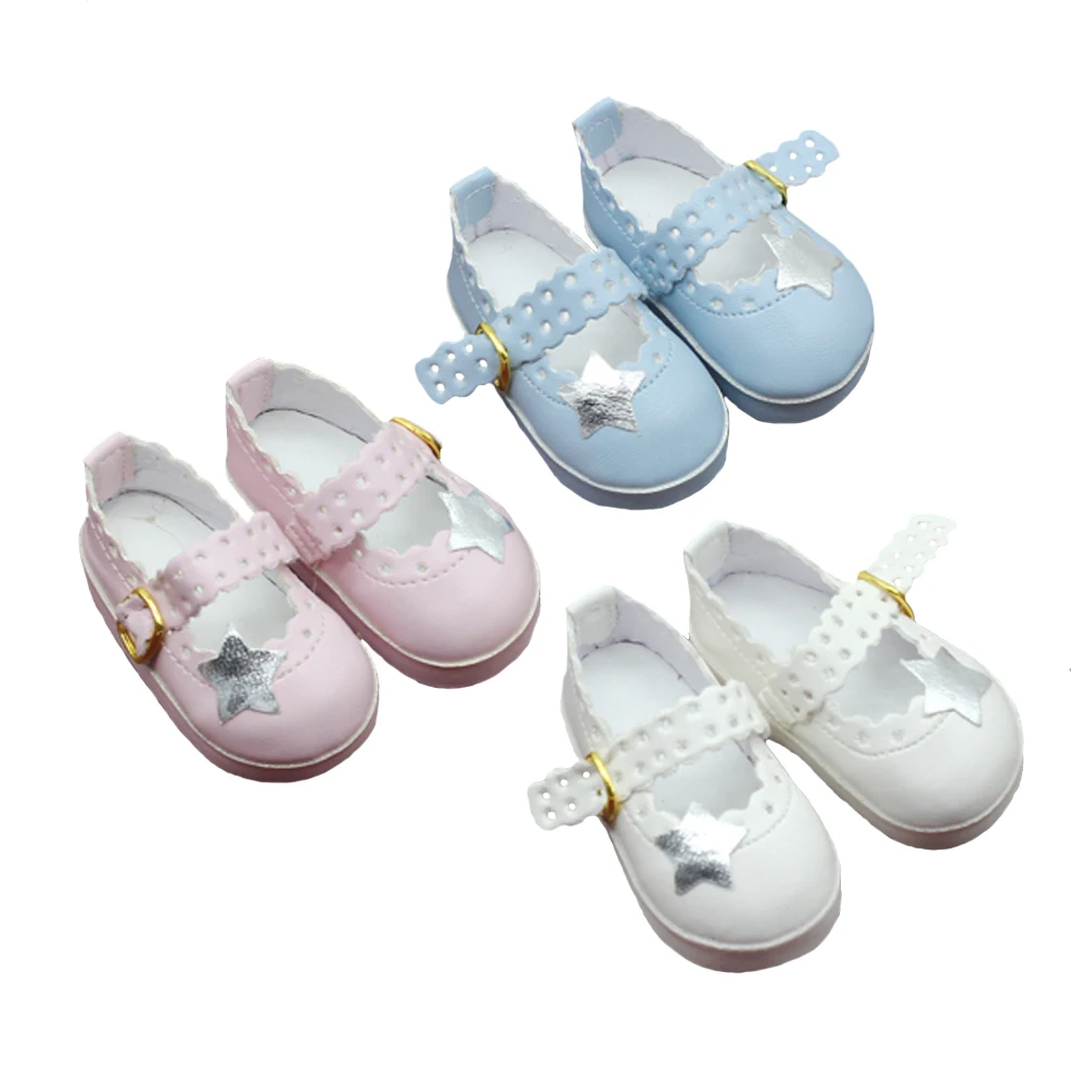 Doll Shoes Doll Accessories 1Pair Hot Dolls shoes For 1/4 16 inch salon baby shoes 6.5*2.8cm