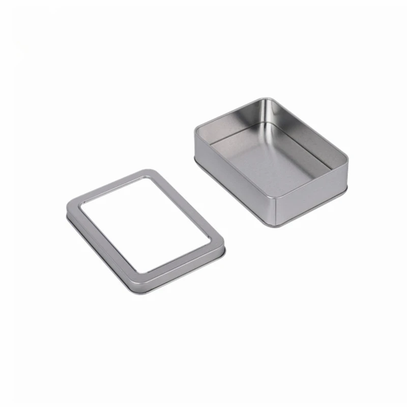 

Simple Glossy Tin Storage Box For Card Jewelry Coin Drawer Metal Storage Box Mini Tin Case Vintage Tin Organizer Container