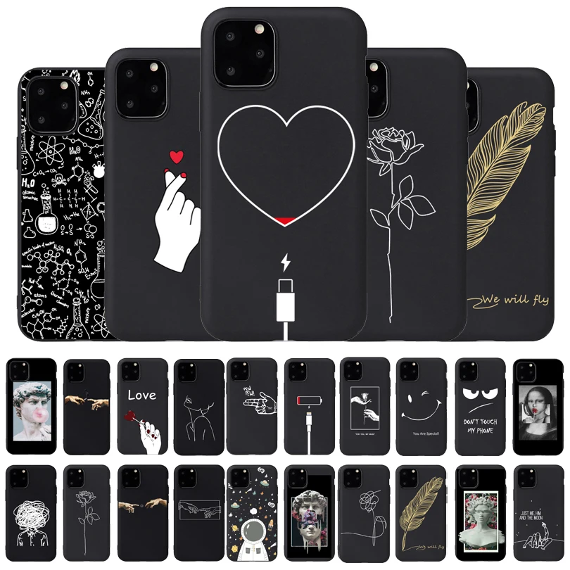 Stick Line Love Xr милый Kt IPHONE 7p мобильный телефон оболочка черный 8p мягкий чехол XsTPU 7P все