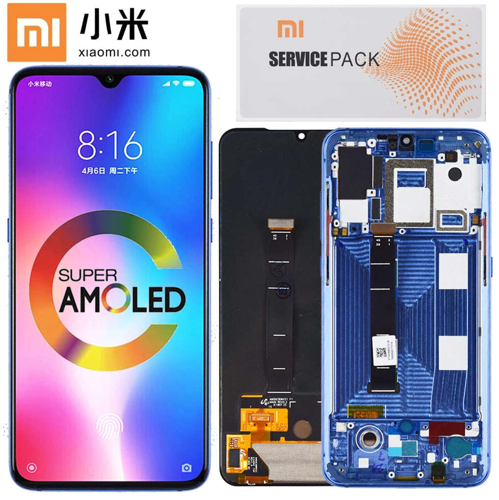 Оригинальный сменный ЖК-дисплей 6 39 дюйма для Xiaomi Mi9 дигитайзер сенсорного экрана