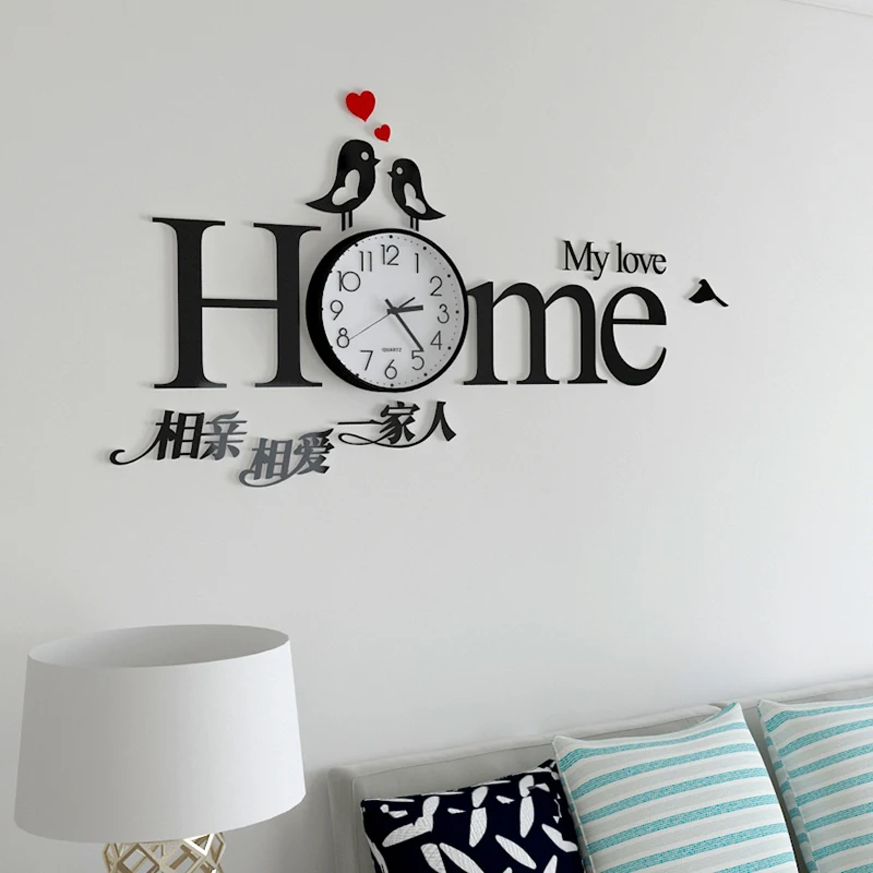 

Silent Modern Design Wall Clock Accessories Decor Novelty Wall Clock Creative Living Room Duvar Saati Simple Wall Design JJ60WC