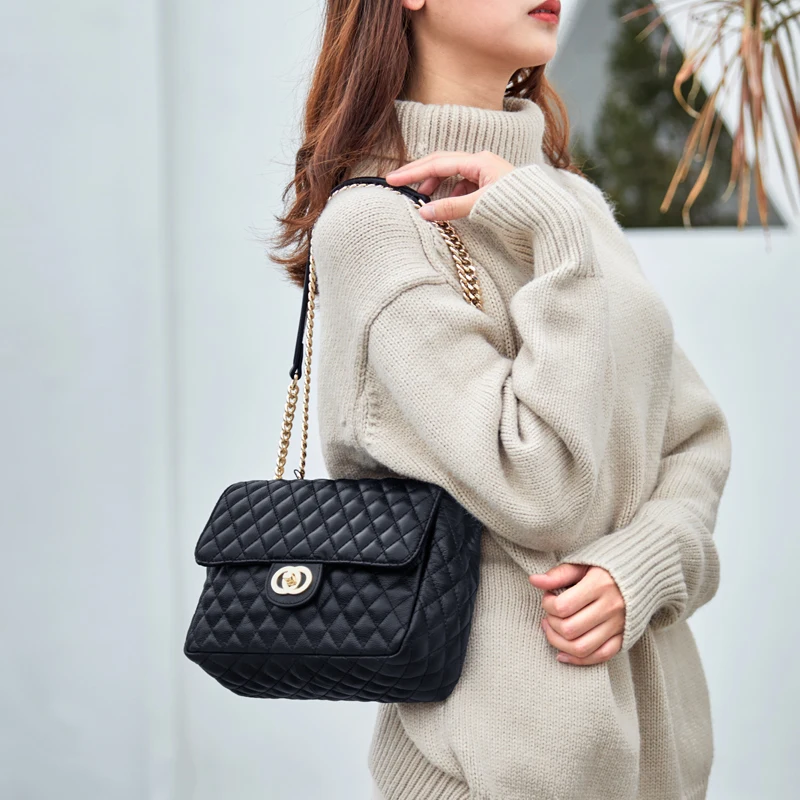 ZOOLER Luxury brand Genuine Leather Shoulder bag Skin purse crossbody bags for women 2021 Designer Soft Leather Bag sac femme