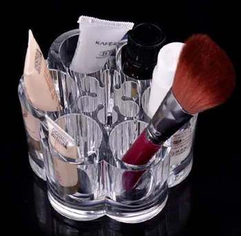

6 Grid Acrylic Make Up Storage Holder Makeup Organizer Storage Box Cosmetic Box Lipstick Jewelry Box Case Holder Display Stand