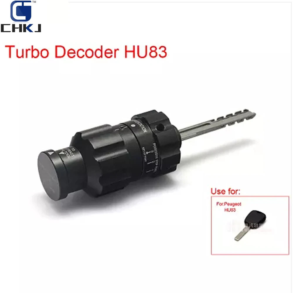 

CHKJ Auto Turbo Decoder HU83V2 Turbo Decoder for Peugeot Car Door Locksmith Tool Free Shipping