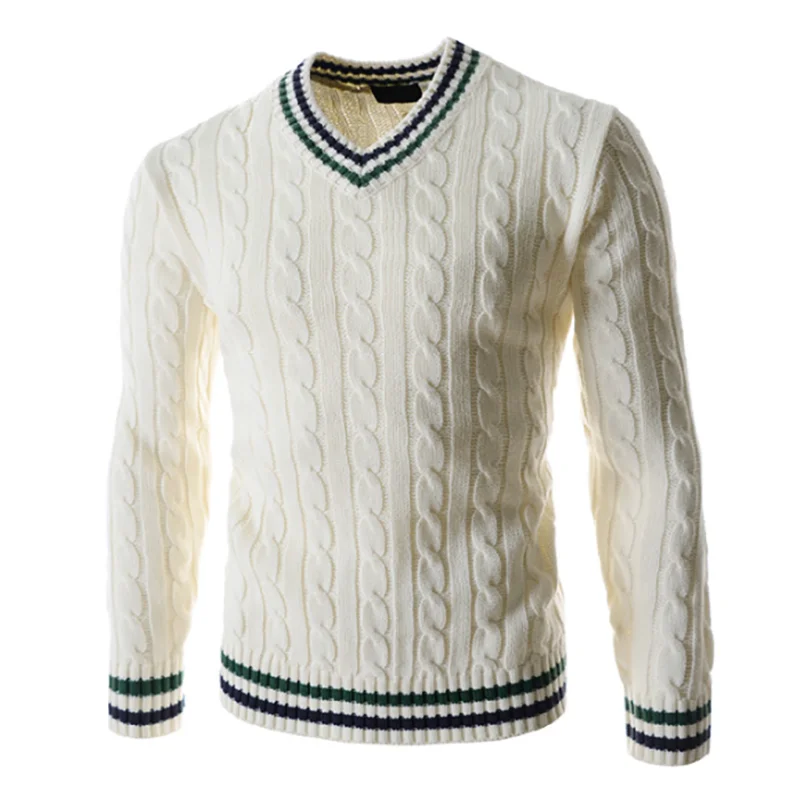 Men Sweater New Winter Men's V-neck Twisted Sweater Korean Long-sleeved Thick Men's Sweater Chompas Para Hombre Pullover Men Men Sweater New Winter Men's V-neck Twisted Sweater Korean Long-sleeved Thick Men's Sweater Chompas Para Hombre Pullover Men