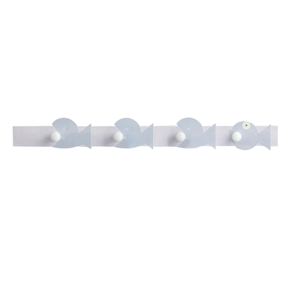 Creative Cute Shape Nail-free Wall Clothes Hooks Kids Room Decorative Key Hanging Hanger Kitchen Storage Hook 6