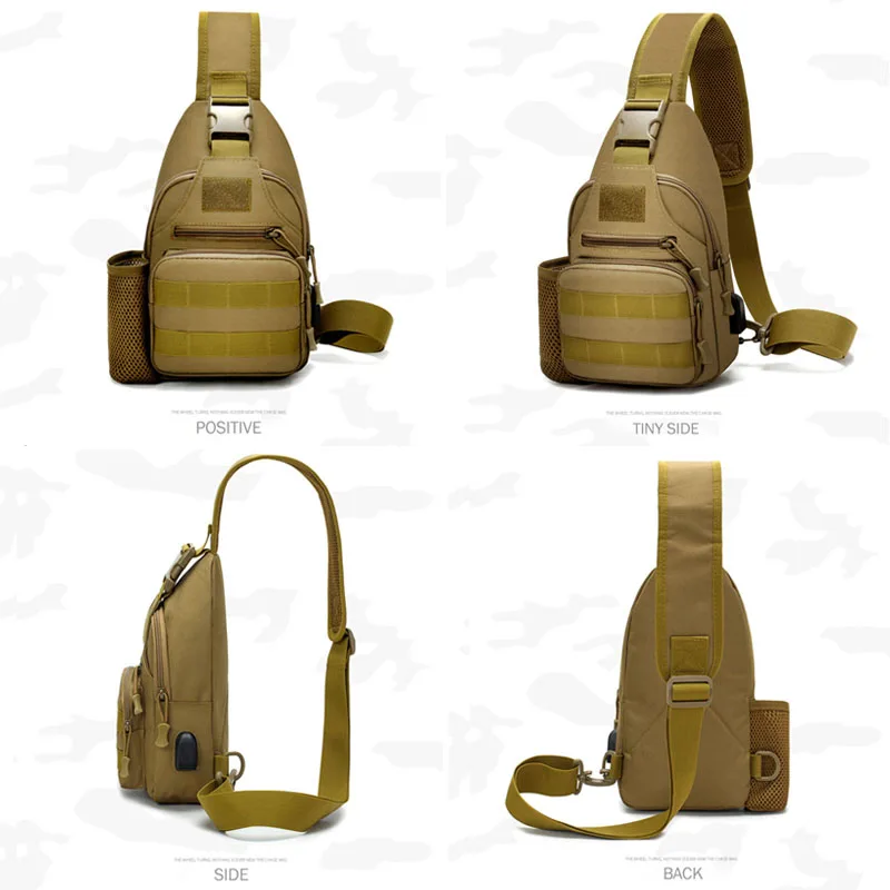 600D уличная водонепроницаемая военная тактическая сумка через плечо USB армейская походная сумка рюкзак для путешествий походные сумки
