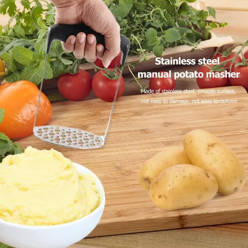 Ручной пресс для картофеля из нержавеющей стали, овощной, фруктовый кухонный аксессуар для детского питания, многофункциональные инструменты