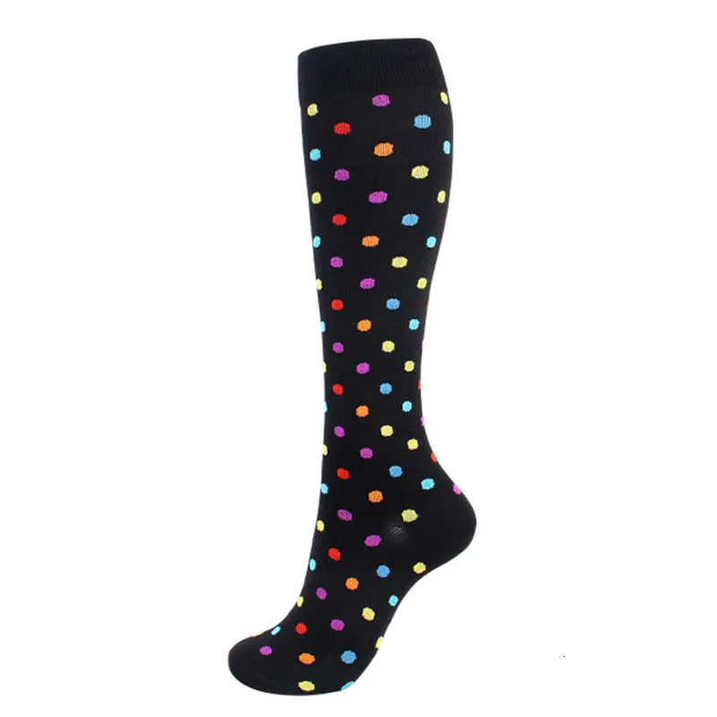3 Pairs dot 3 пары/партия, компрессионные нейлоновые носки, спортивные Компрессионные носки для бега, для занятий спортом, для походов, путешествий,, компрессионные чулки для мужчин - Цвет: 3 Pairs dot