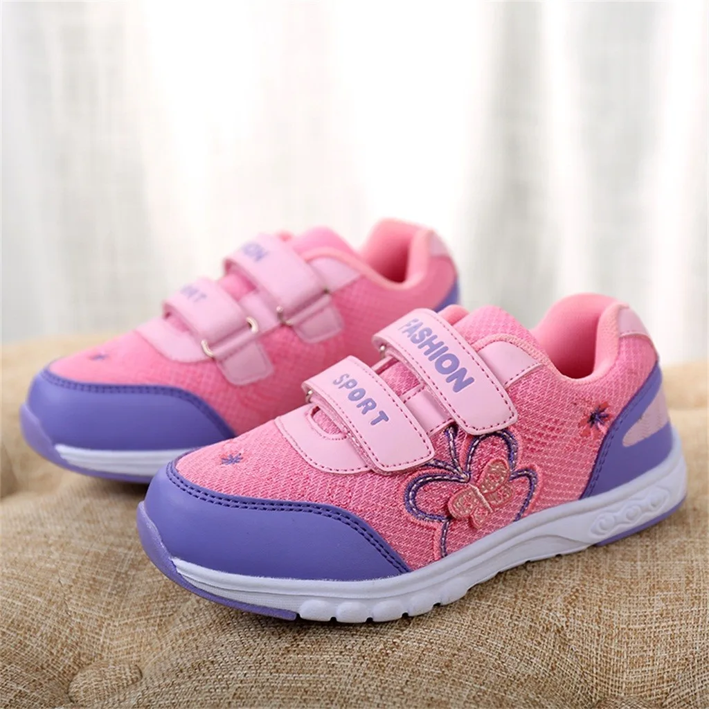 MUQGEW Новое поступление Мода ребенок младенец девочки сетки Embrodery Бабочка комфорт спортивная обувь кроссовки
