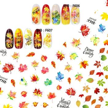 

Maple Leaf 3D Nail Art Stickers for Nails Butterfly/Love/Panda/Sexy girl Design Autumn 2020 Adhesive Sliders Manicure Accessory