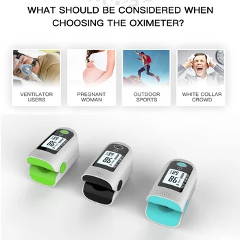 

Pulse Oximeter Finger Oximeters Oximetro De Pulso Fingertip Pulse Oximeters Spo2 PR Finger Blood Oxygen Heart Rate Monito