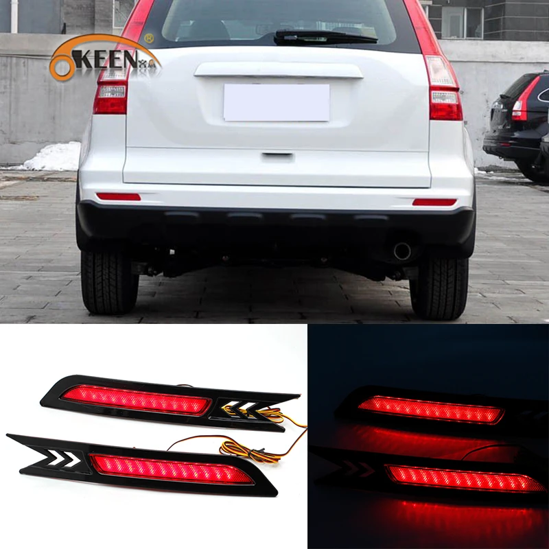 2 предмета в комплекте для Хонда сrv C RV 2010 2011 светодиодный красный Len задний бампер