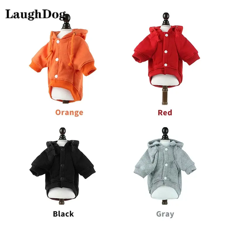 High quality Dog Hoodie Fashion Dog Clothes Solid Sweatshirt For Small