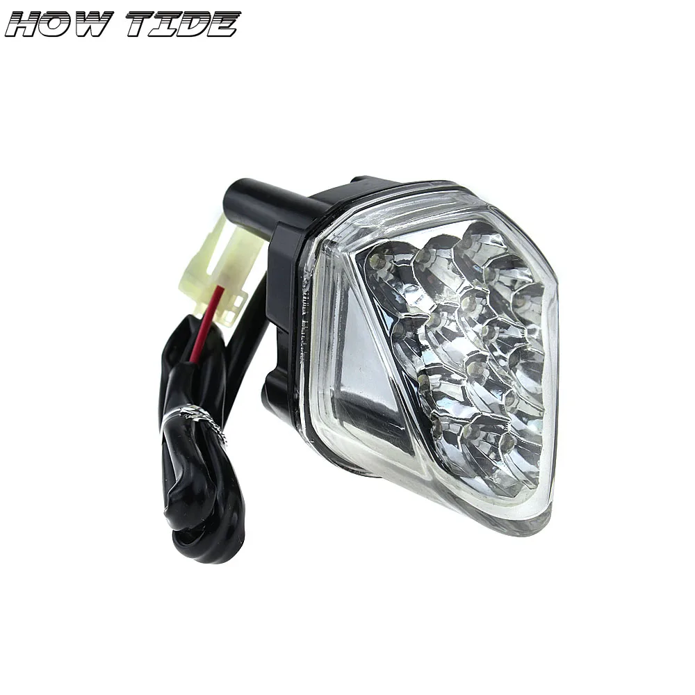 Для YAMAHA YZF R6 2006-20007 аксессуары для мотоциклов передний центральный маркер светодиодный индикатор фары Противотуманные фары головной свет - Цвет: Прозрачный