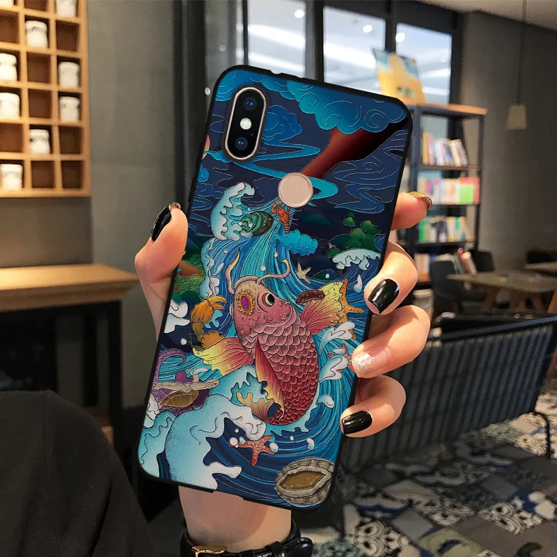 Чехол с 3D тиснением японского аниме для Xiaomi mi 9T Pro CC9 CC9e 9 SE 8 A2 Lite A1 Pocophone F1 для Red mi 6 Pro 6A 5 Plus 5A